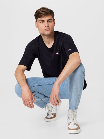 Champion Reverse Weave T-Shirt in Schwarz