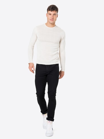 Casual Friday Regular Fit Pullover in Beige