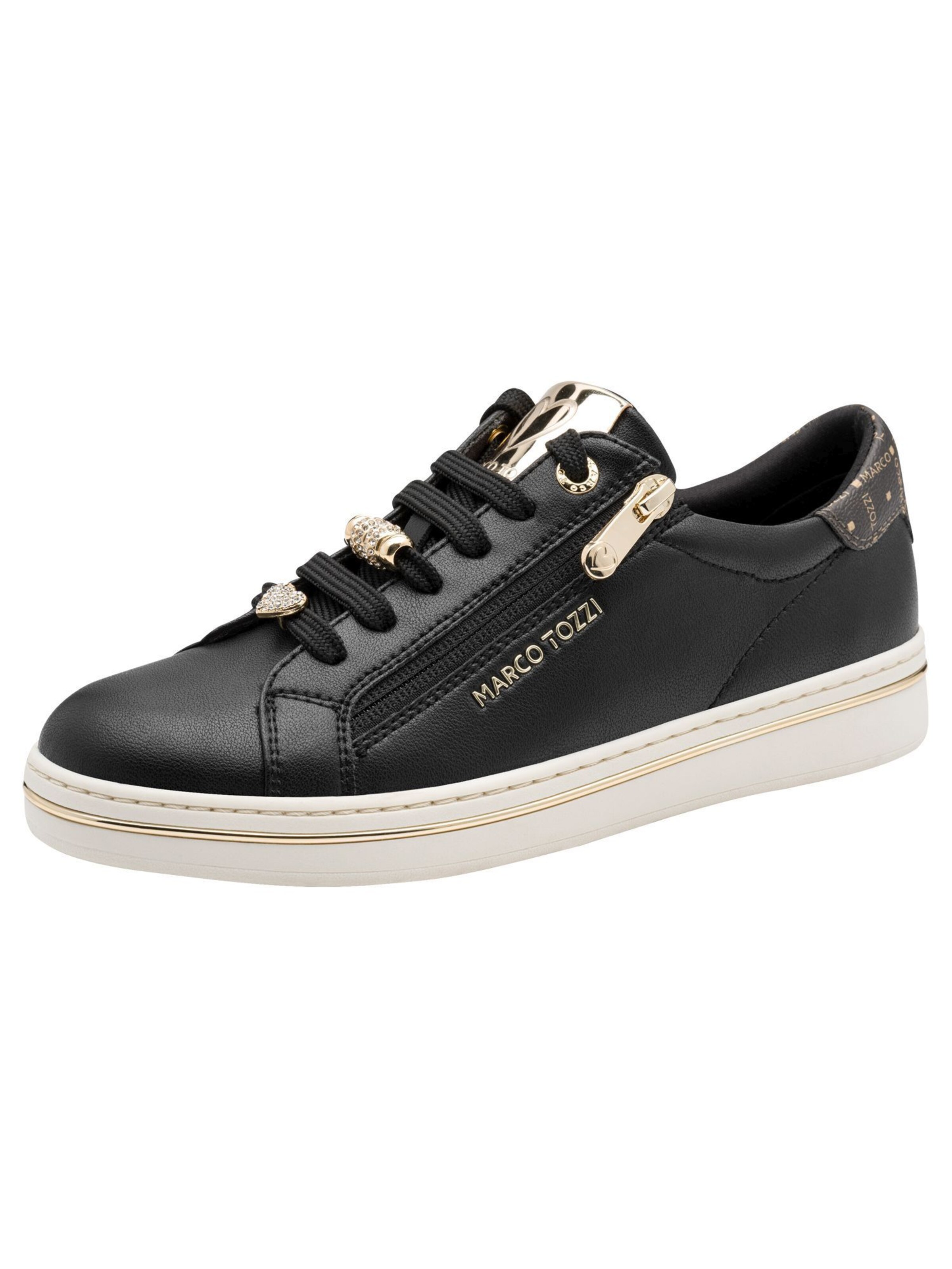 Baskets basses MARCO TOZZI en noir : devant