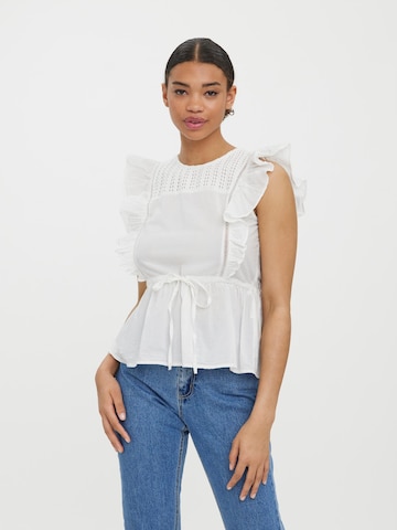 VERO MODA Blouse 'JILLA' in Wit: voorkant