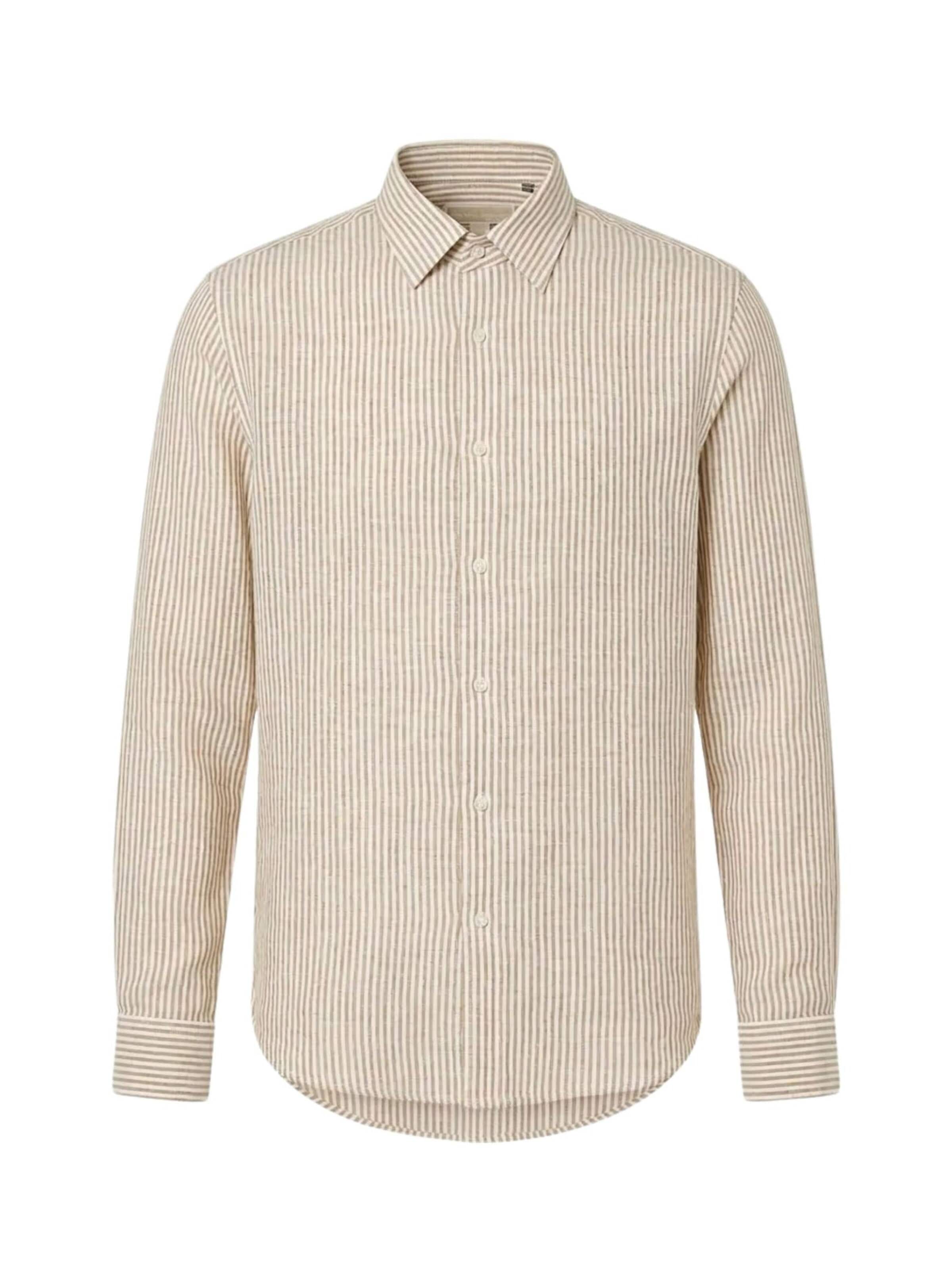 Michael Kors Regular fit Skjorta 'MICHAEL KORS CAMICIA CAMICIA' i beige: framsida