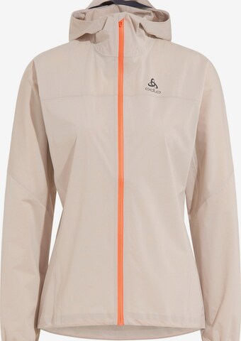 Veste de sport 'X-ALP WATERPROOF' ODLO en argent : devant