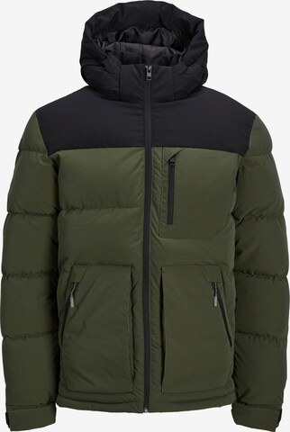 JACK & JONES Winter Jacket 'Otto' in Green: front