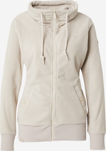 Ragwear Fleece Jacket 'RYLIE' in White: front