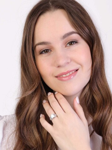 Lucardi Ring 'Klassisch' in Silver