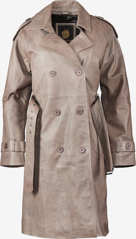 Apple of Eden Between-seasons coat in Brown: front