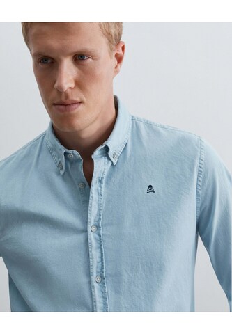 Scalpers Regular Fit Scalpha S Bd Shirt ' ' in Blau: Vorderseite