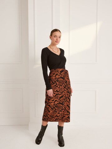 Guido Maria Kretschmer Women Skirt 'Pace' in Brown