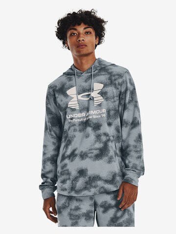UNDER ARMOUR Athletic Sweatshirt 'Rival' in Blue: front
