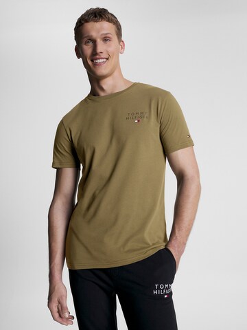 T-Shirt Tommy Hilfiger Underwear en vert : devant