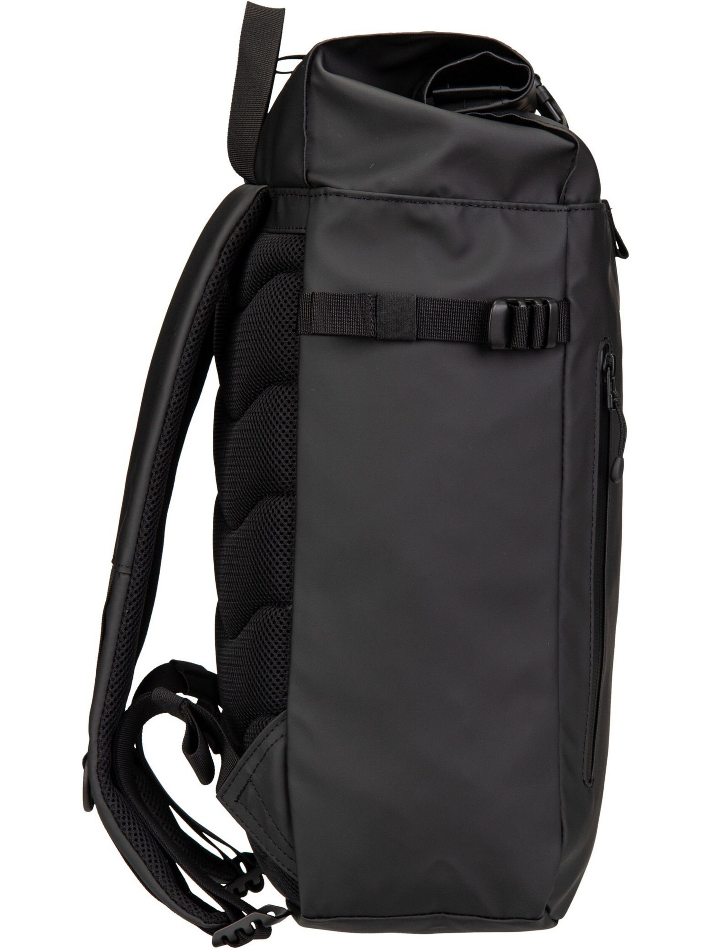 SANDQVIST Backpack 'Stream Slim Rolltop M' in Black
