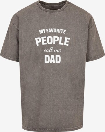 Merchcode Herren ' Fathers Day - My Favorite People Call Me Dad' in Grau: Vorderseite