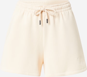 Casall Workout Pants in Beige: front