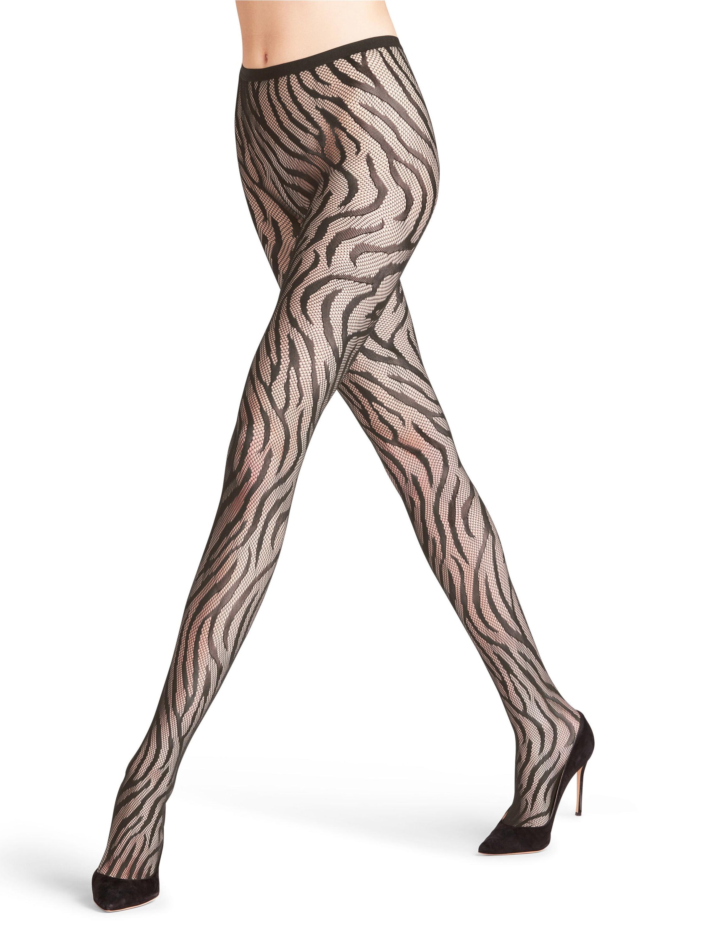 FALKE Tights 'Zebra' in Brown: front