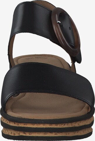 GABOR Strap Sandals in Black