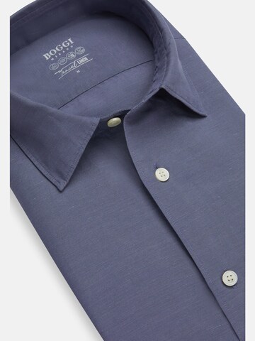 Coupe regular Chemise Boggi Milano en bleu