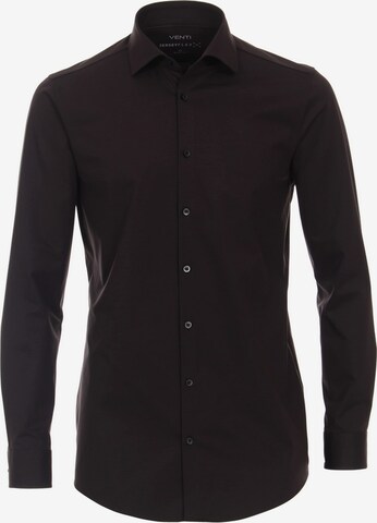 VENTI Regular fit Button Up Shirt in Black: front