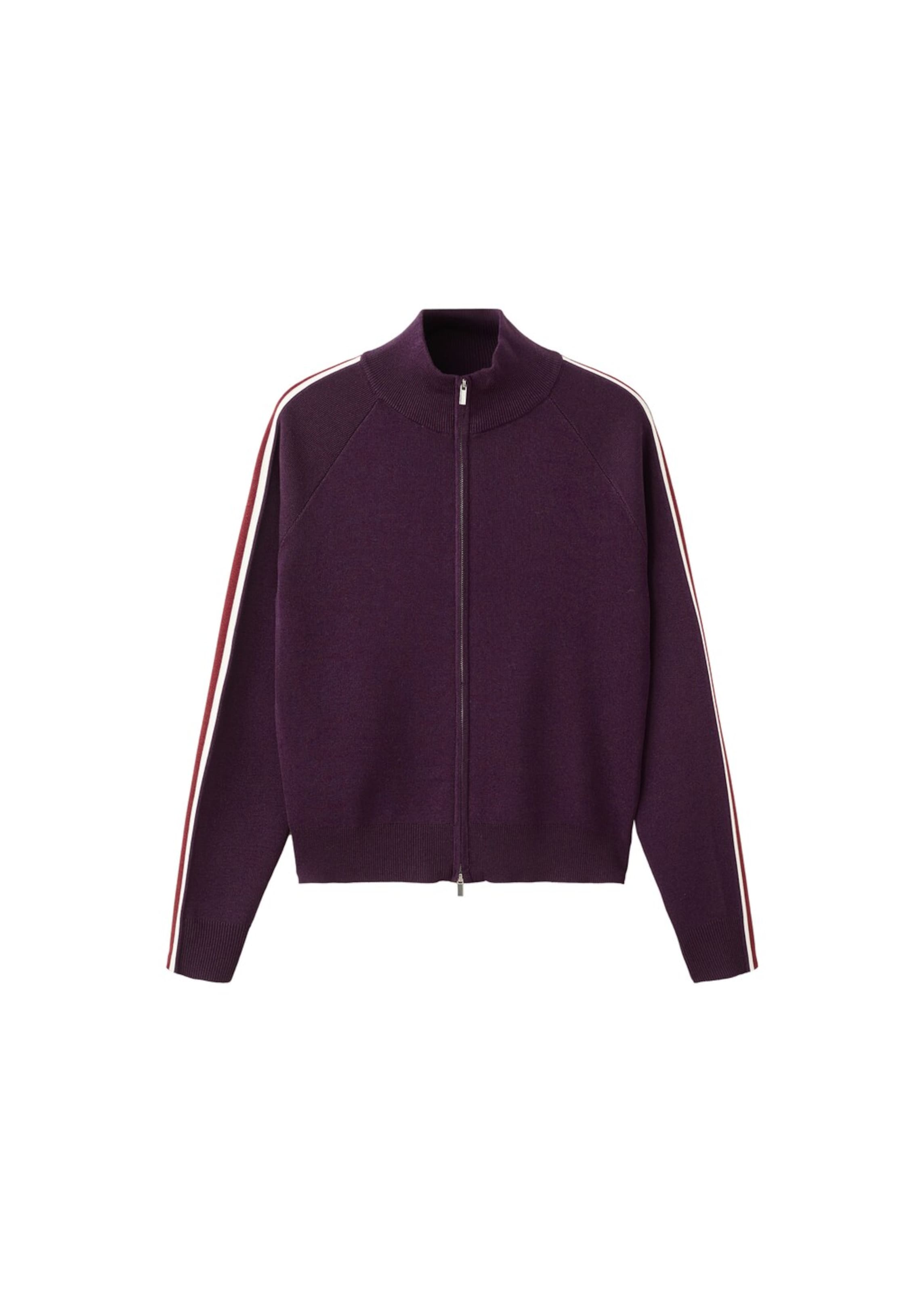 MANGO Knit Cardigan 'Barneda' in Aubergine, Item view