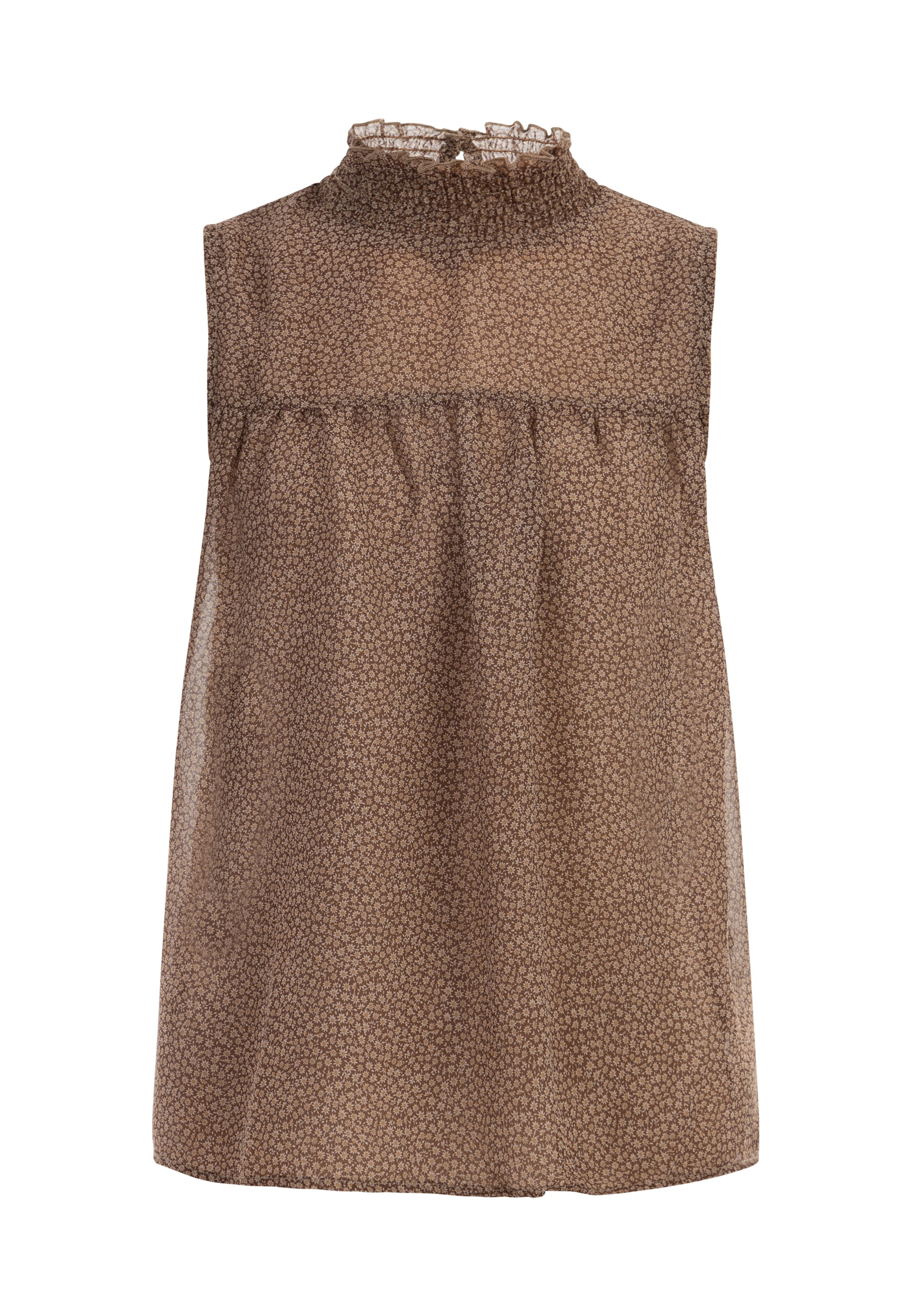 DreiMaster Vintage Μπλούζα σε καφέ: μπροστά