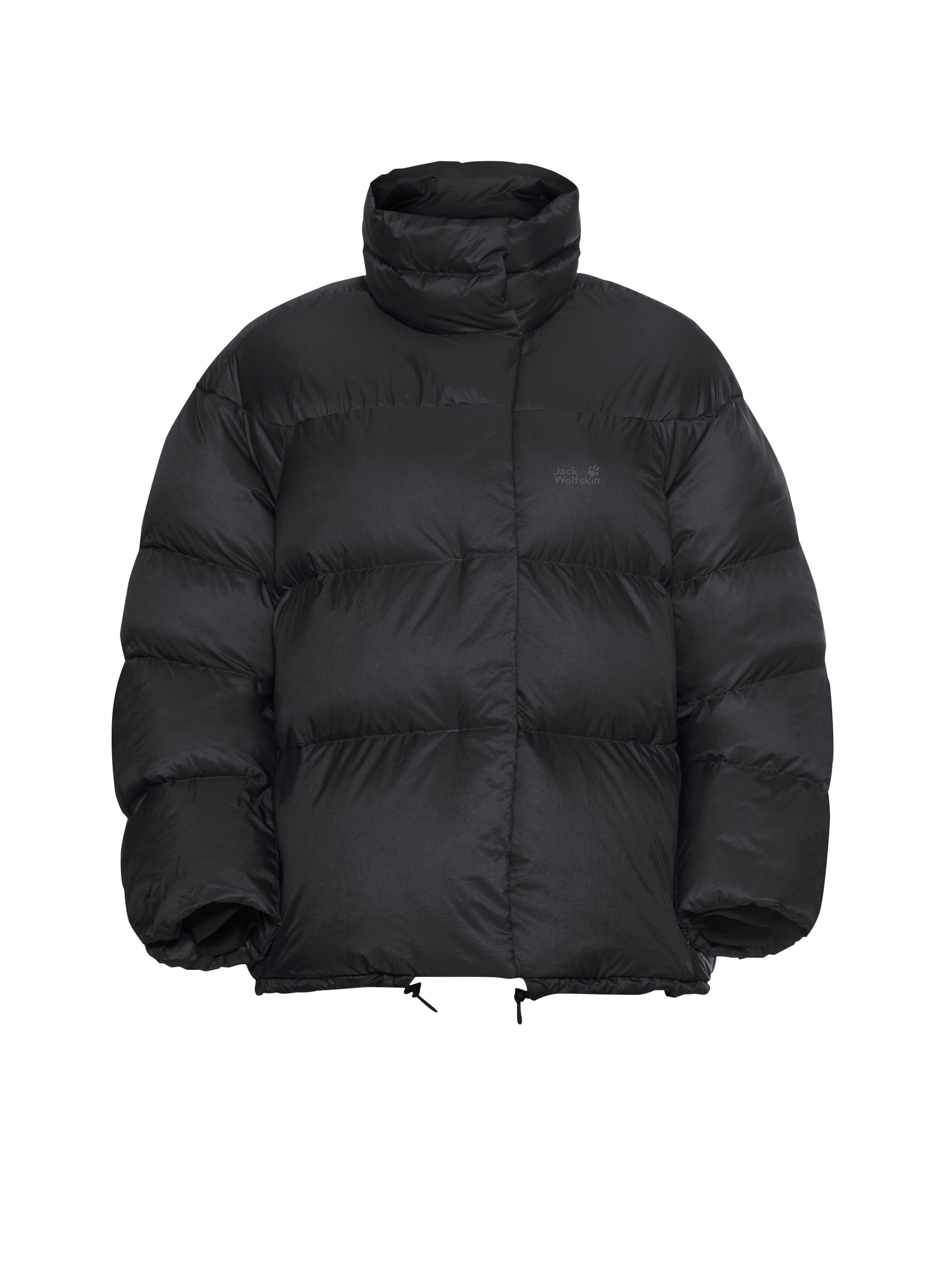 JACK WOLFSKIN Daunenjacke in Schwarz: Vorderseite