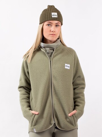 Eivy Sherpa Fleecejacke in Grün: Vorderseite