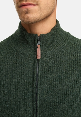 INDICODE JEANS Gebreid vest 'Peace' in Groen