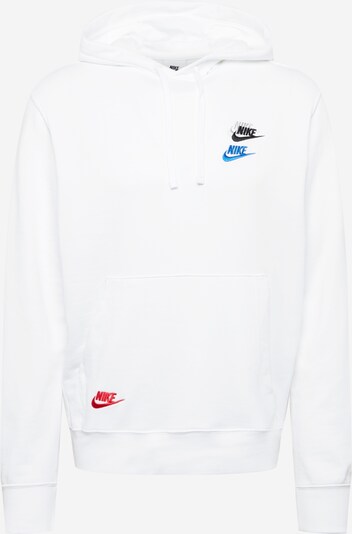 Nike Sportswear Sweatshirt i blå / rød / svart / hvit, Produktvisning