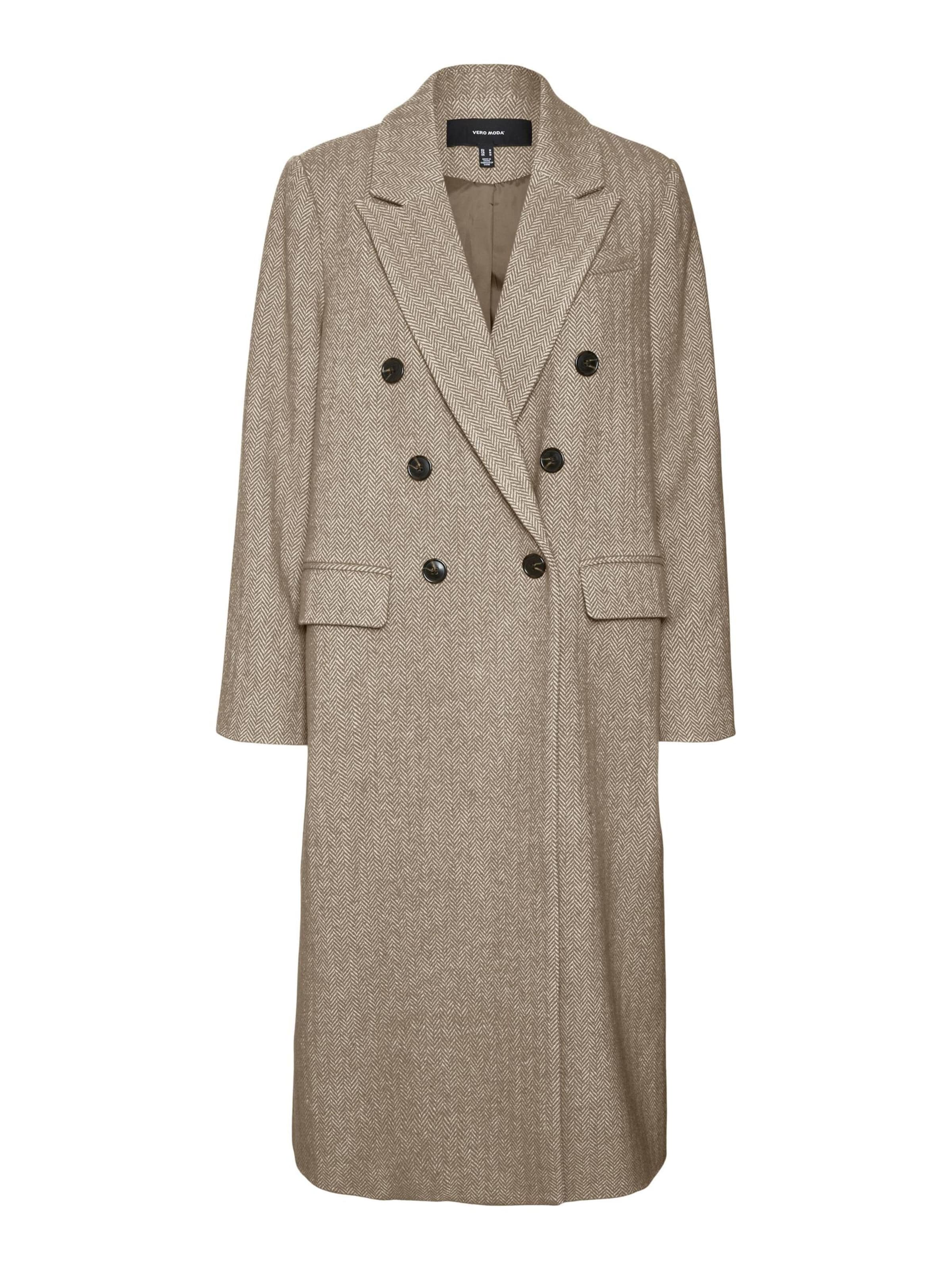 VERO MODA Overgangsfrakke i brun: forside