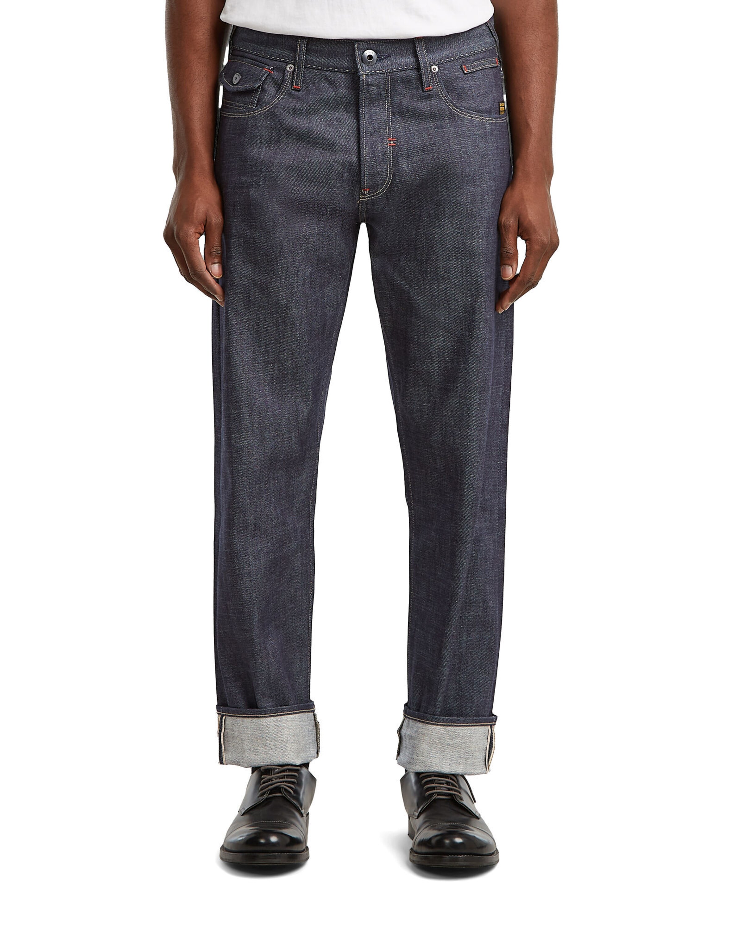 G-STAR Tapered Jeans in Blauw: voorkant