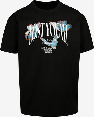 T-Shirt Lost Youth en noir : devant