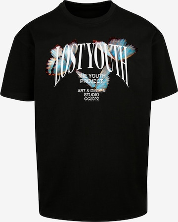 Lost Youth T-shirt i svart: framsida