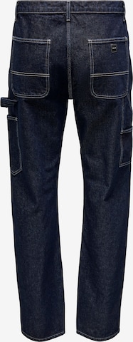 Only & Sons Loose fit Cargo jeans 'EDGE' in Blue