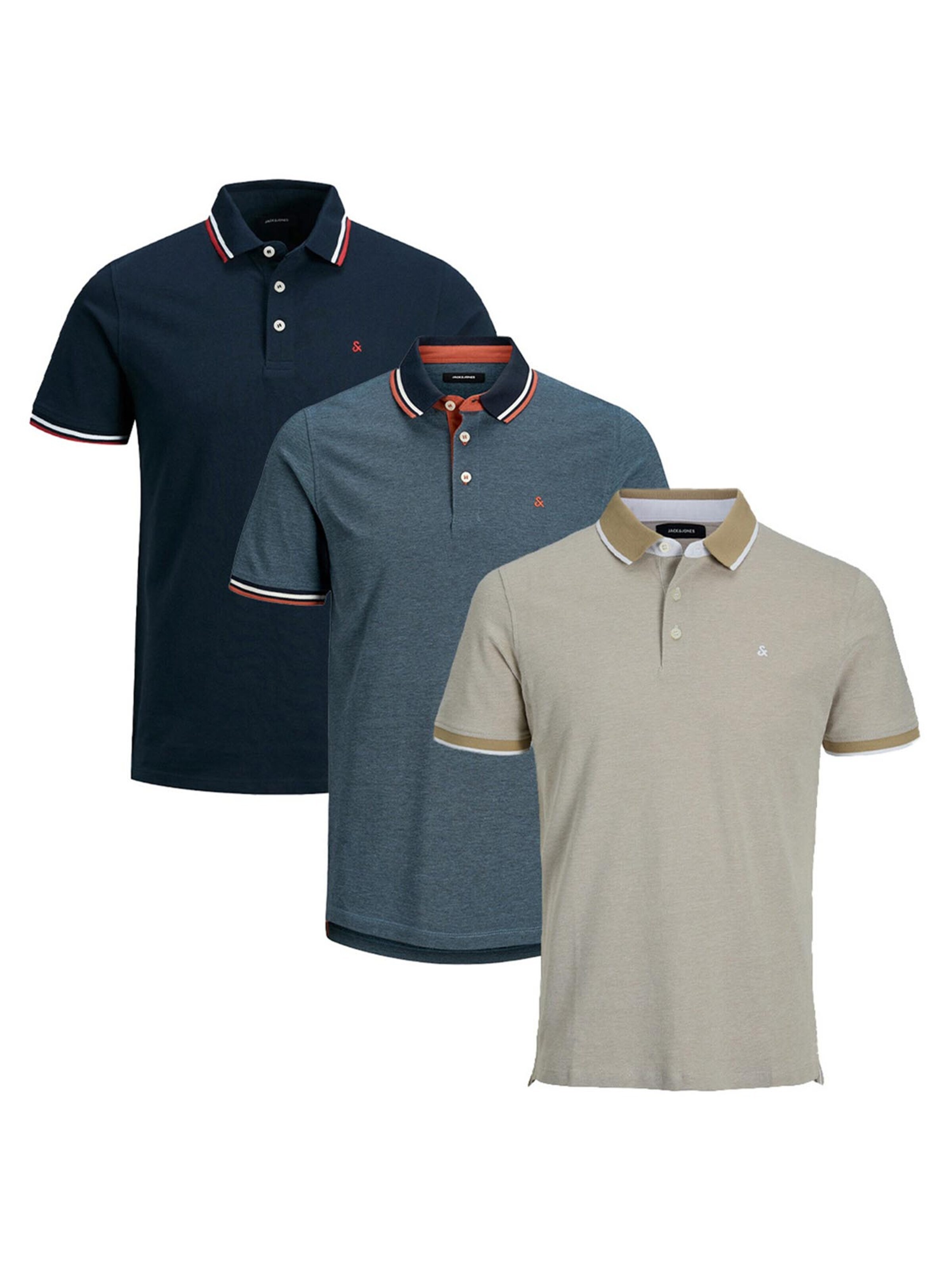 JACK & JONES Shirt 'Paulos - Slim Fit' in S/Regular in de kleur Blauw, Productweergave
