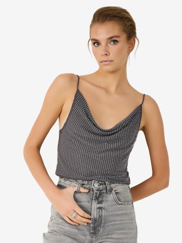 No Matter What Top in Zwart: voorkant