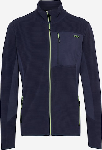 CMP Athletic Fleece Jacket in Blue: front