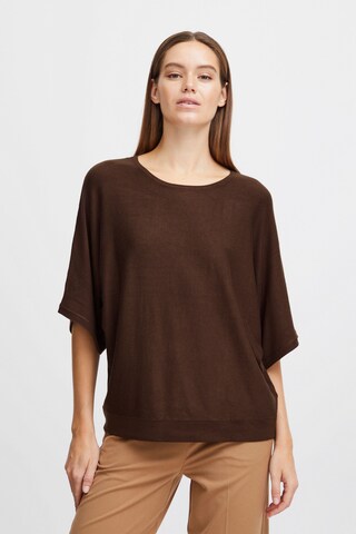 Pull-over 'Pimba' b.young en marron : devant