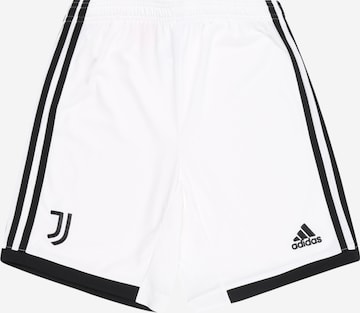 balta ADIDAS PERFORMANCE Standartinis Sportinės kelnės 'Juventus 22/23 Home': priekis