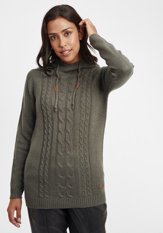 Oxmo Strickpullover 'Cable' in Grün: predná strana