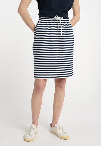 DreiMaster Maritim Skirt in Blue: front