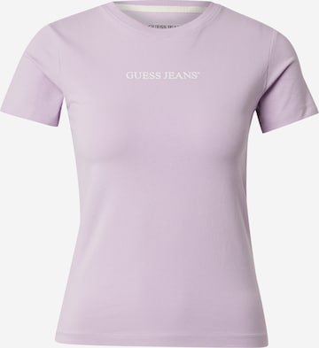 T-shirt GUESS JEANS en violet : devant