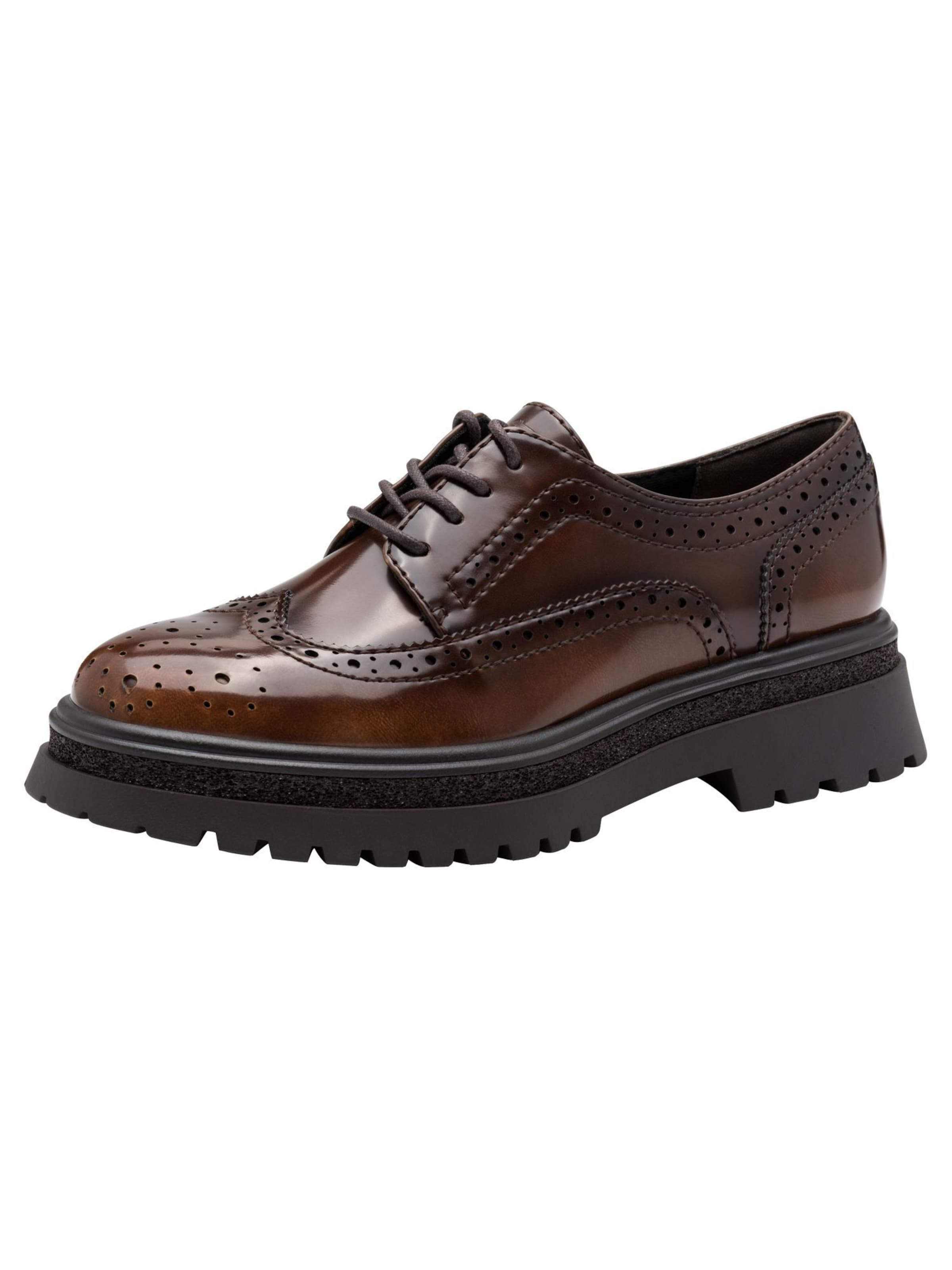 Tamaris Lace-up shoe in Brown: front