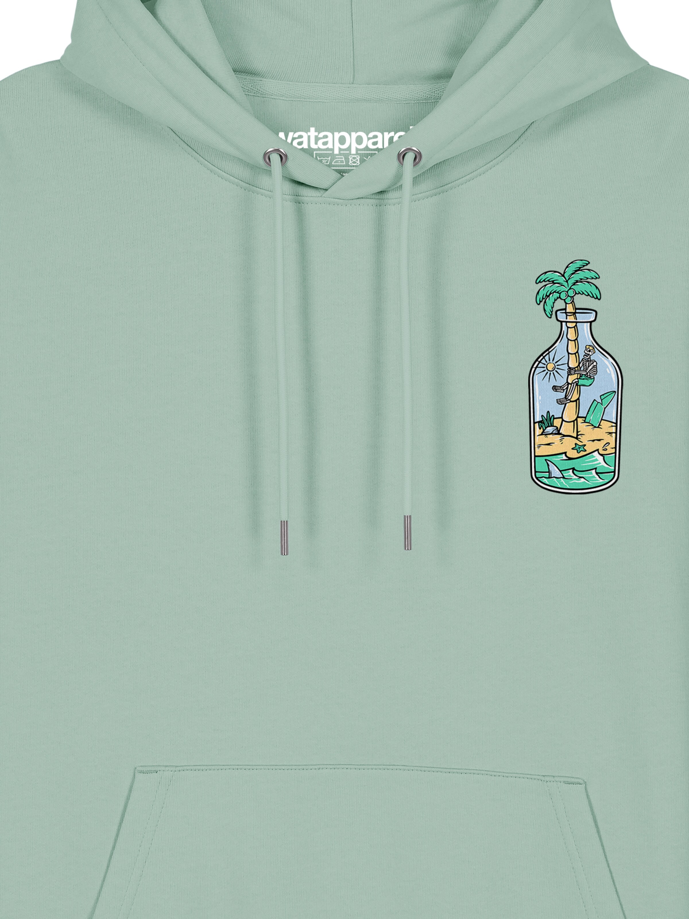 Watapparel Sweatshirt ' Holiday in a bottle ' in Green