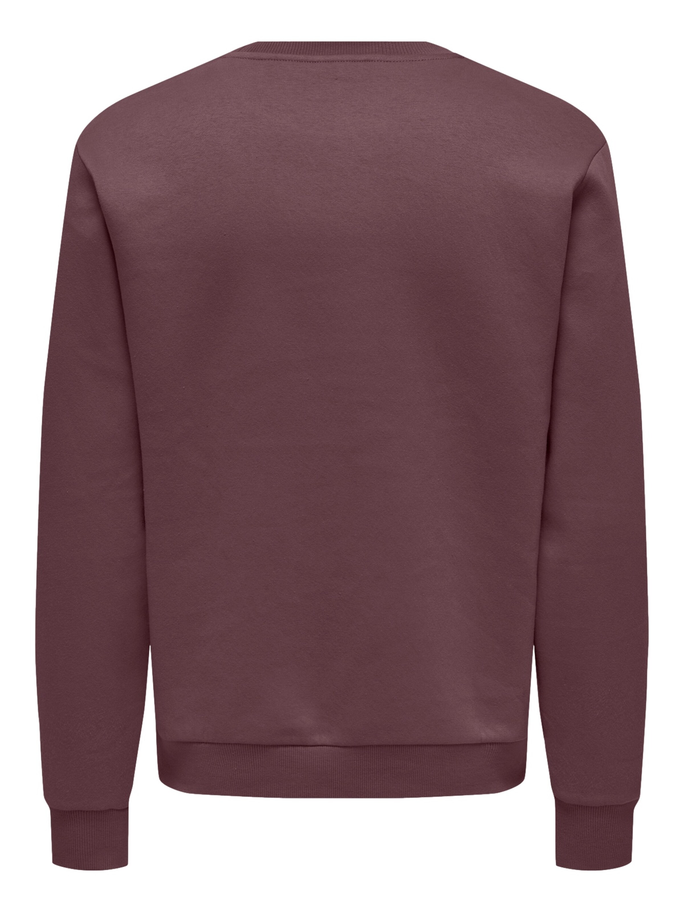 Only & Sons Regular fit Sweatshirt in Red