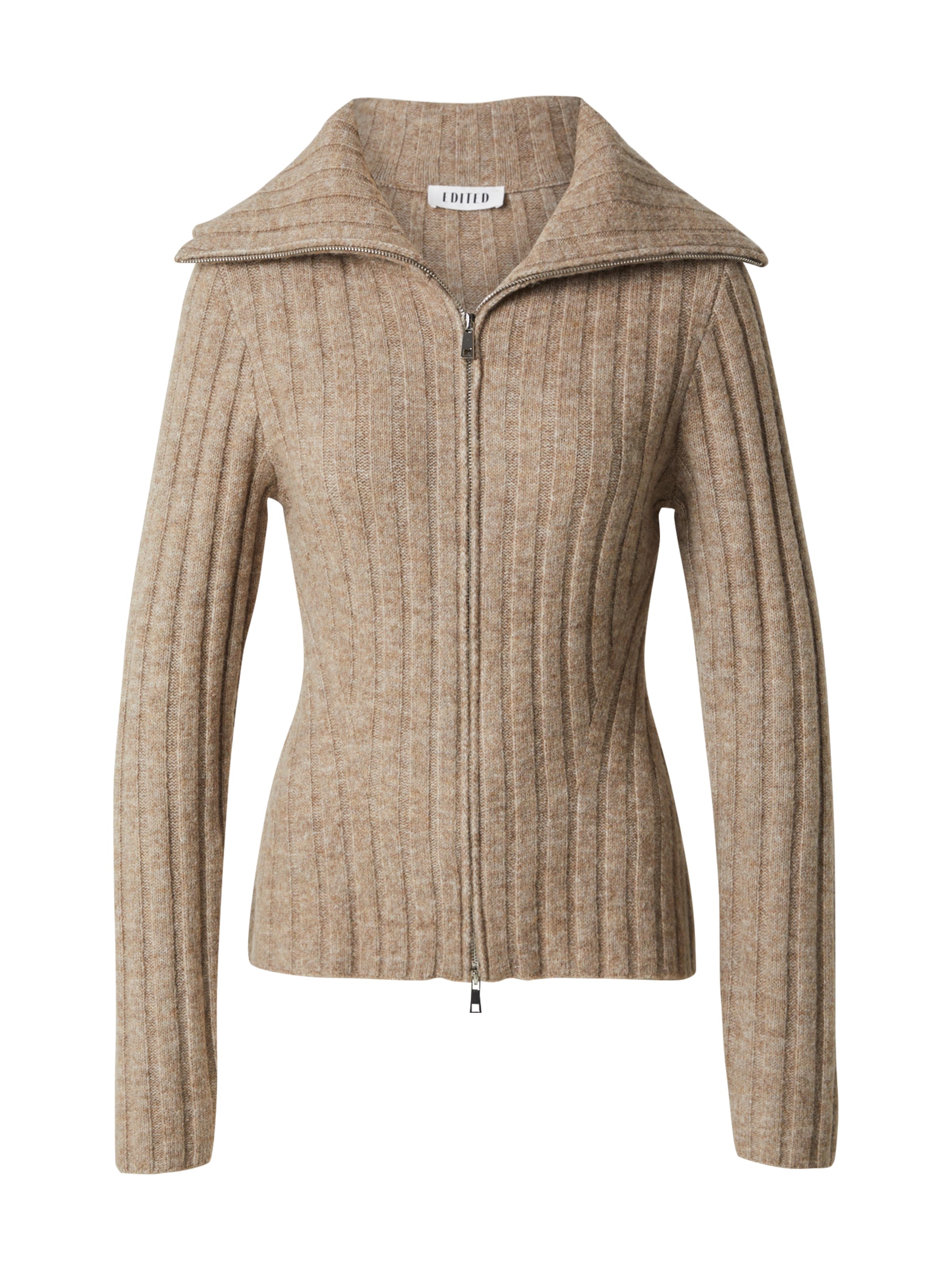 Cardigan 'Lillie Wool' EDITED en beige : devant