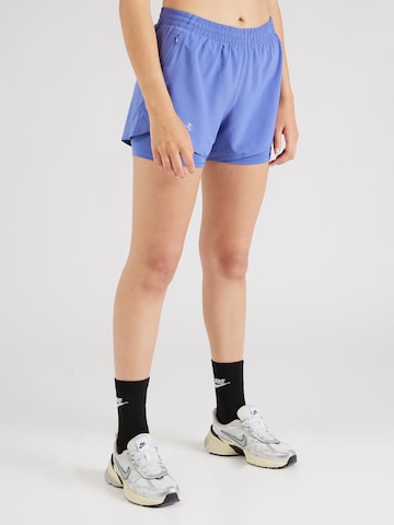 UNDER ARMOUR Normální Sportovní kalhoty 'Fly By' – modrá: přední strana