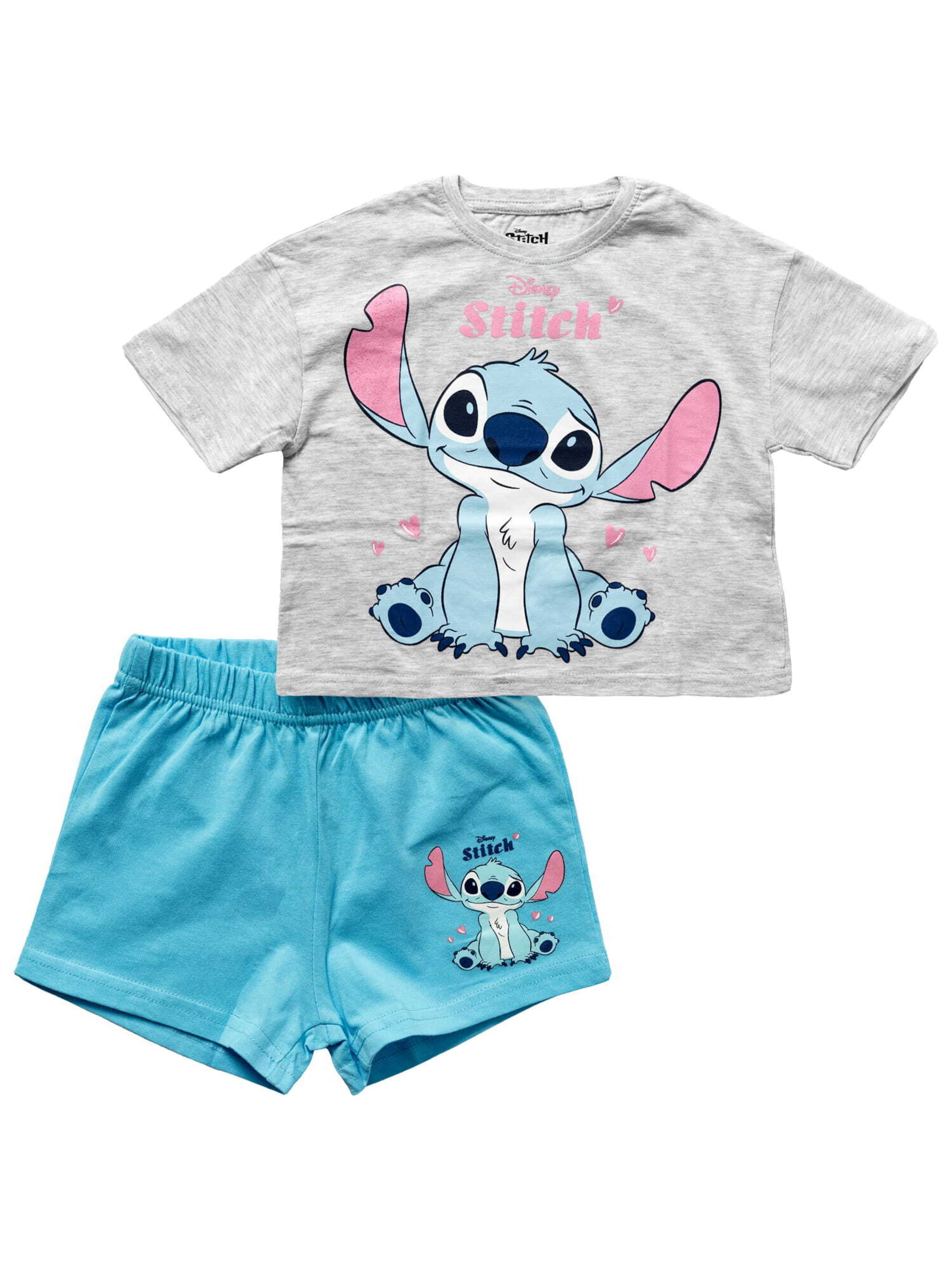 DISNEY Nachtkledij 'Lio & Stitch' in Blauw: voorkant