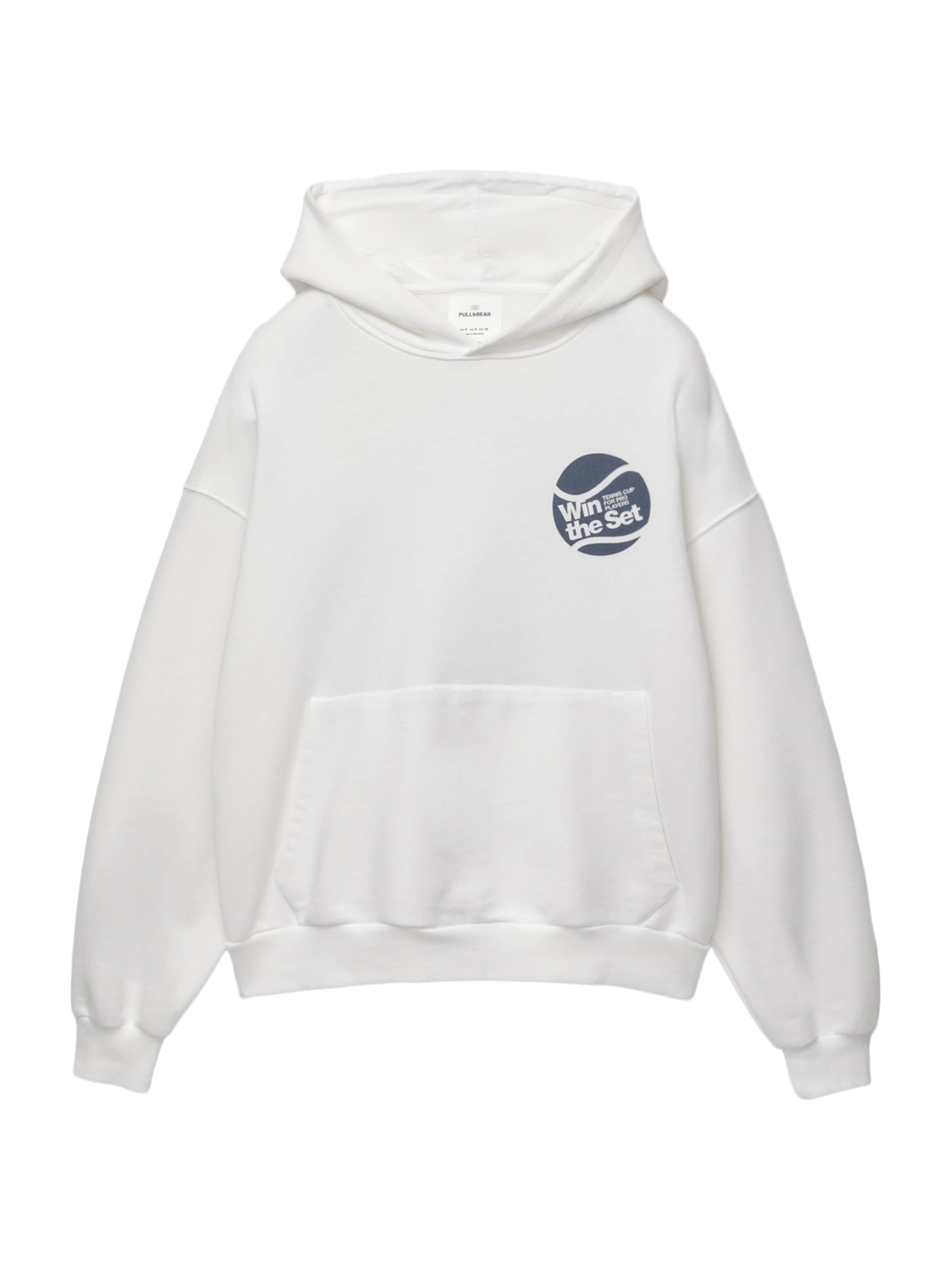 Pull&Bear Суичър в сиво: отпред