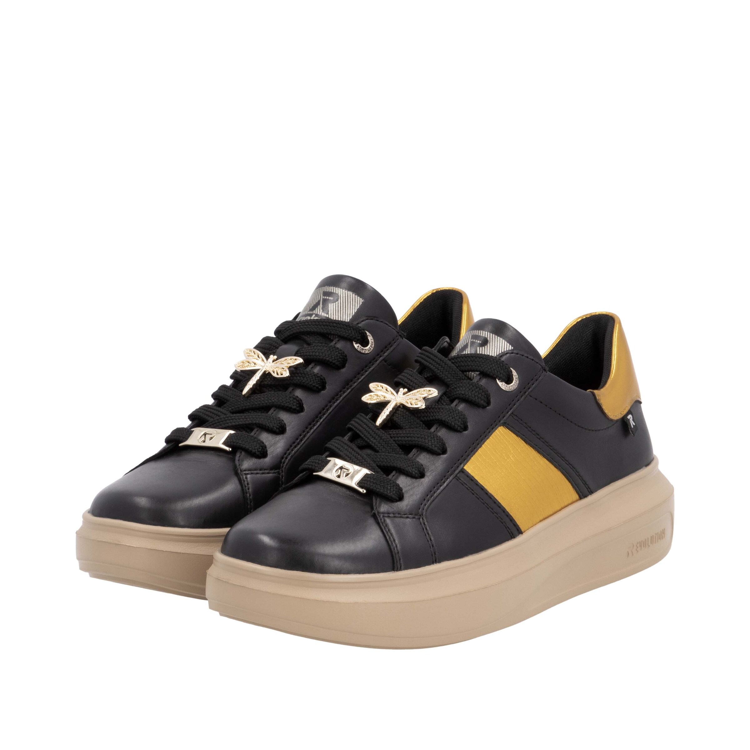 Baskets basses 'W1202' Rieker Sport en noir