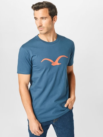 T-Shirt 'Mowe' Cleptomanicx en bleu : devant