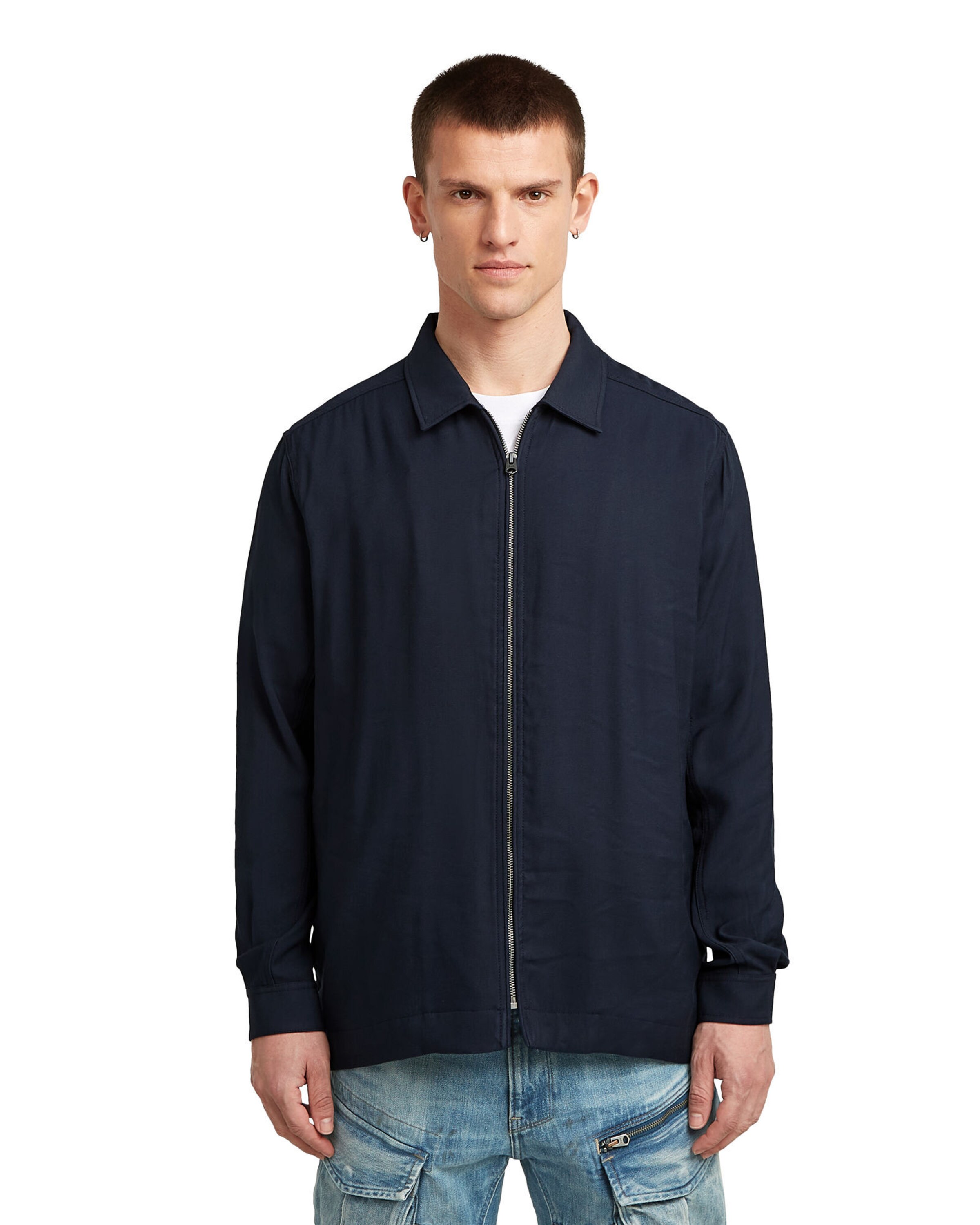 G-STAR Tussenjas in Blauw: voorkant